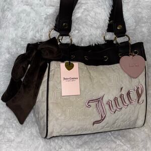 Juicy Couture Vintage Dreams Angel Chocolate Daydreamer Tote Bag New With Tags